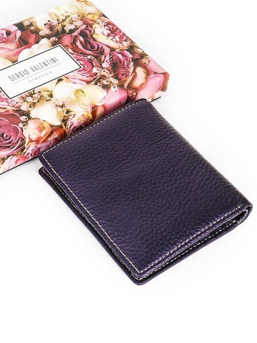 Маленький женский кожаный кошелек Sergio Valentini СВ 8140-502  фото 3