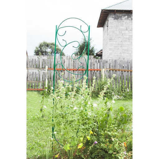 Шпалера, 217×55×1 см, металл, зелёная, «Эска»