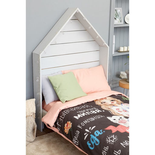 Постельное бельё 1,5 сп. Этель Настоящая Девушка 145210 см, 150210 см, 5070 см 1 шт, 100% хлопок  фото 7