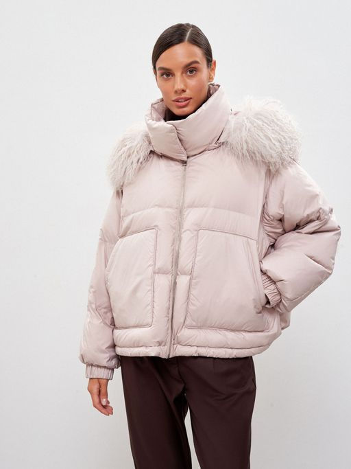 Conso/WDSF 220503 - panna cotta Пуховая Куртка  фото 10