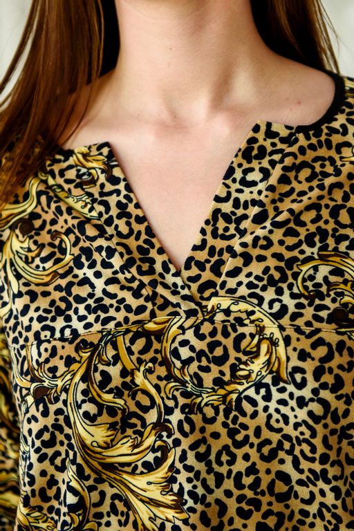 Туника женская из масла Холли леопард - Амадэль фото 6