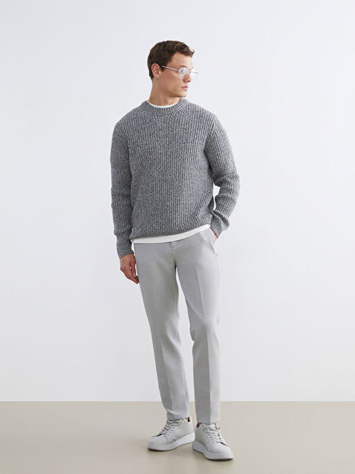 Bisiklet Yaka Erkek Triko Kazak