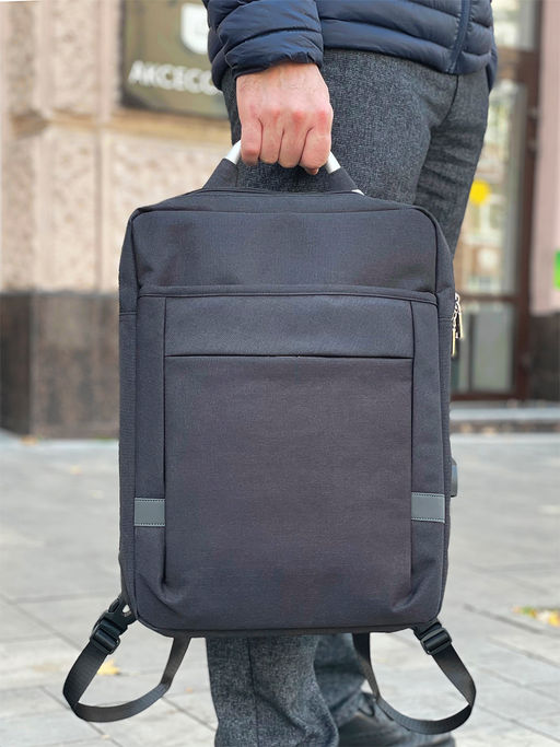 LACCOMA рюкзак 635-21-черный полиэстр полиэстр