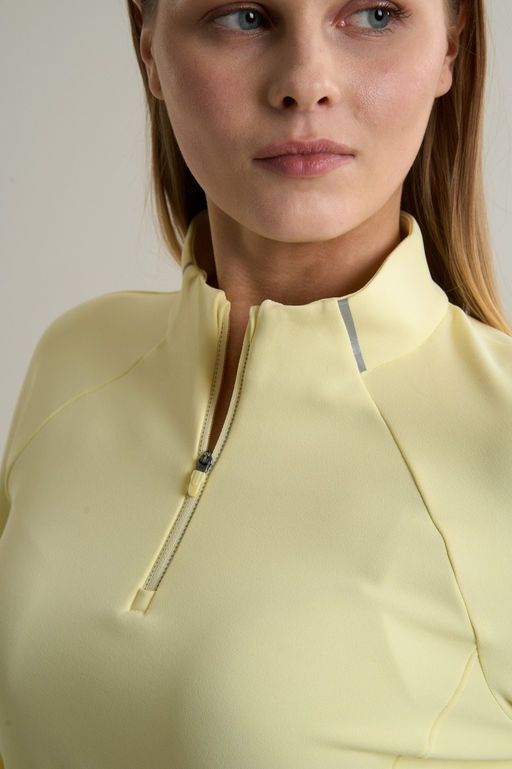 Лонгслив half-zip утепленный Желтый ANTA RUNNING LS Tee фото 8