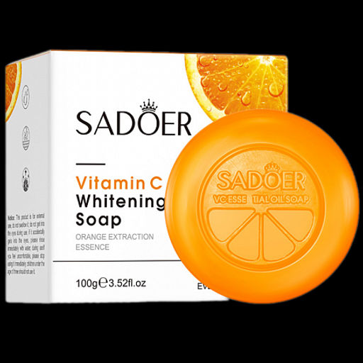 Sadoer Vitamin C Whitening Soap, 100g - Мыло для лица и тела с витамином С