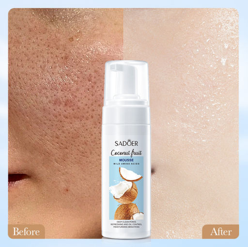 SADOER Мусс-пенка для умывания с кокосовым молочком, 150мл.  фото 3