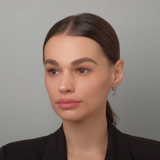 Серьги со стразами Блум висячие, цвет белый в серебре - Queen fair фото 4