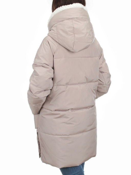 Y23-868 BEIGE Куртка зимняя женская (тинсулейт) - Фабричный китай фото 4