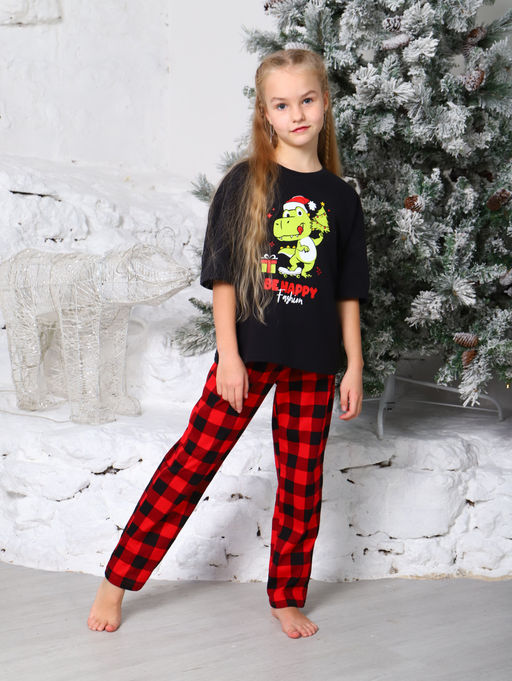 ДК014 Домашний костюм Динго (чёрный) - Милаша фото 2