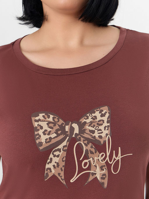 Комплект домашний женский коричневый - Mark formelle фото 4