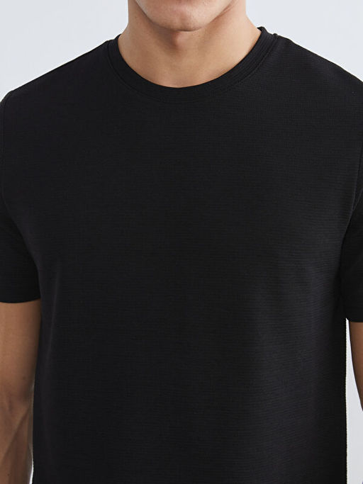 Bisiklet Yaka Penye Erkek Ti??rt