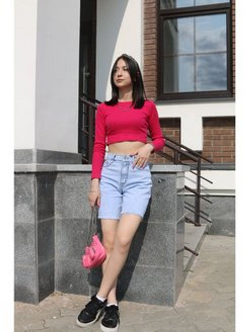 Шорты женские джинсовые УЦЕНКА 1471 - Liketon фото 2