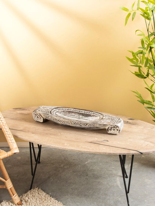 Поднос декоративный, 60×18×9 см, дерево