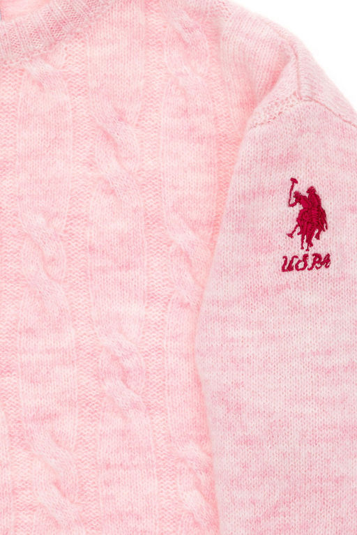 Розовый свитер для девочки Неожиданная скидка в корзине - U.s. polo assn фото 6