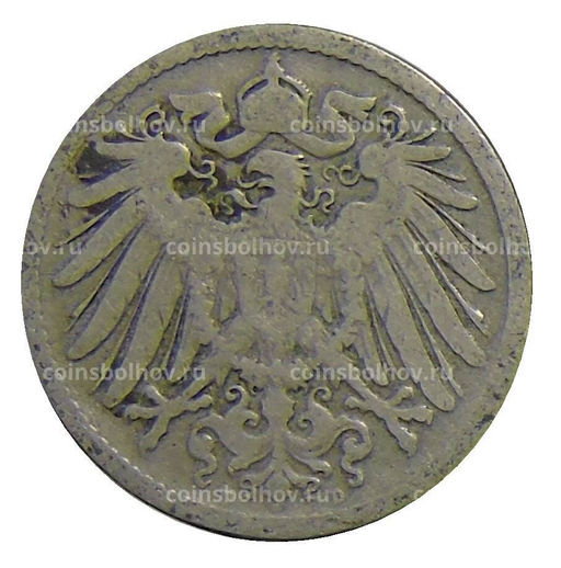 Монета 10 пфеннигов 1891 года D Германия