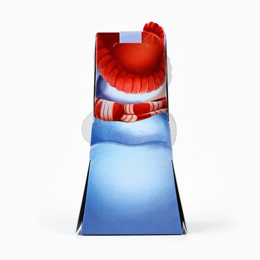 Цена за 5 шт. Коробка новогодняя складная с окном «Снеговик», 6×12.5×3.5 см