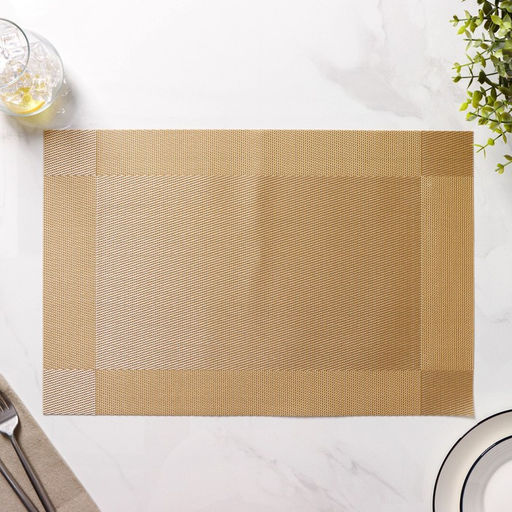 Набор салфеток сервировочных на стол Доляна Шахматы, 4530 см, 4 шт, цвет карамельный  фото 4