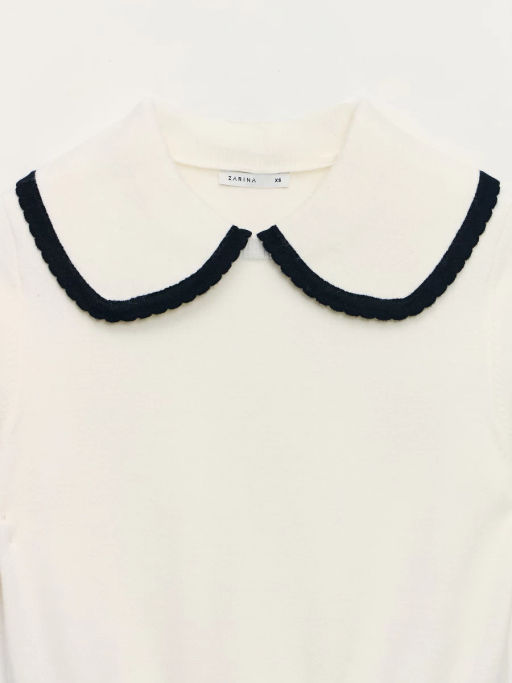 Джемпер с отложным воротником / Zarina  фото 3