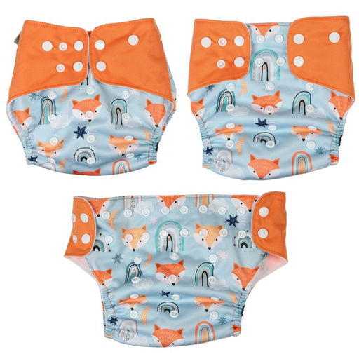 Трусики-подгузник, многоразовый, Лисички - Крошка я фото 3