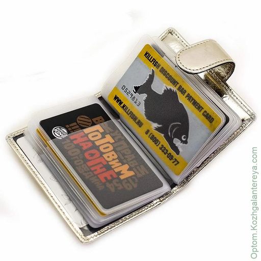 Женская кожаная визитница Sergio Valentini СВ 8139-010  фото 6