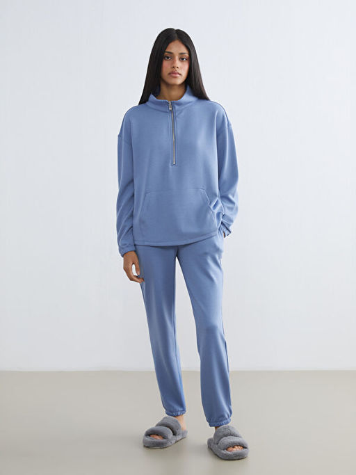 Beli Lastikli Kad?n Jogger Pijama Alt?