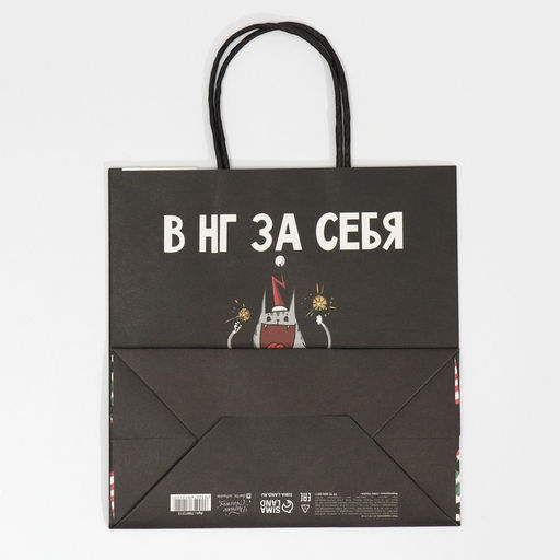 Пакет подарочный Вообще не отвечаю, 22 22 11 см - Дарите счастье фото 6