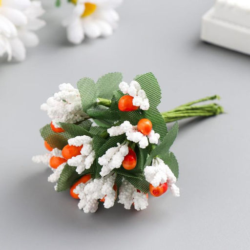 Цена за 12 шт. Декор для творчества «Зимние цветы», МИКС 10 см (1 набор=1 букету) в букете 12 цветов