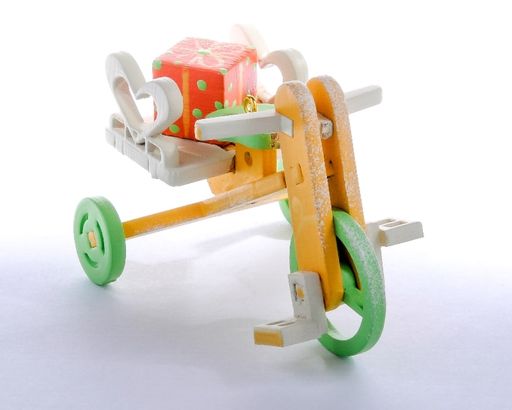 Елочная игрушка - Детский велосипед с багажником 370-1 Heart - Idh фото 5