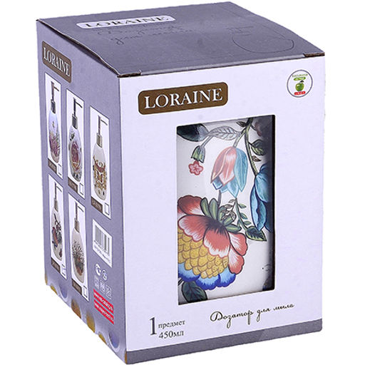 30796 Дозатор для мыла 450мл Летний букет доломит LR (х36) - Mayer&boch фото 3