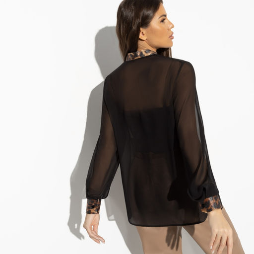 Блуза из полупрозрачной ткани Модное притяжение - Charutti фото 5