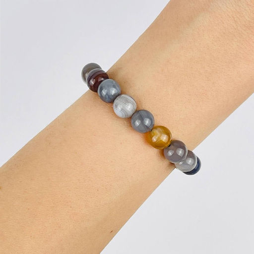 Браслет из ботсванского Агата - Радуга самоцветов фото 2