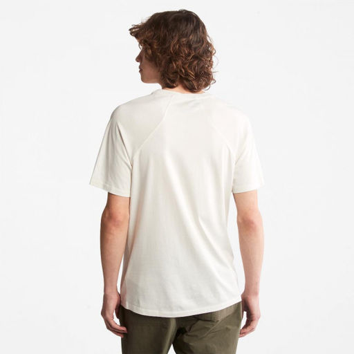 Мужская футболка Timberland Eco-Ready - SS Supima Anti-Odor Tee Regular белая  фото 3
