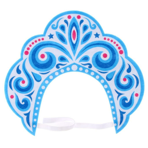 Кокошник карнавальный «Зимняя королева», фетр