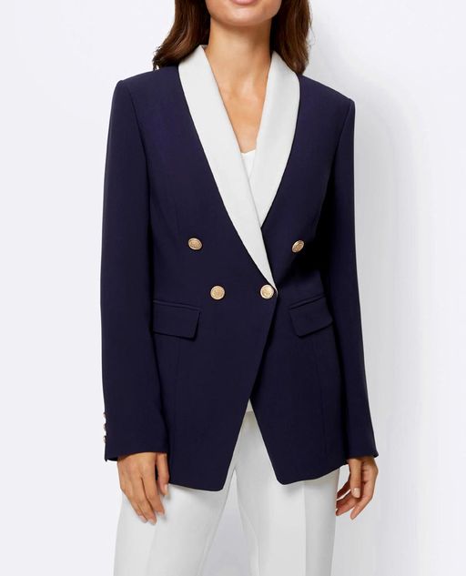 Брючный костюм, синий-охра - Ashley brooke фото 7