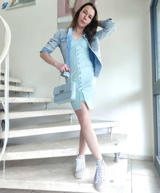 Джинсовая куртка, голубая - Heine фото 6