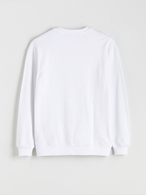 Bisiklet Yaka Erkek Sweatshirt