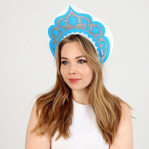 Кокошник карнавальный «Снегурочка», из фетра