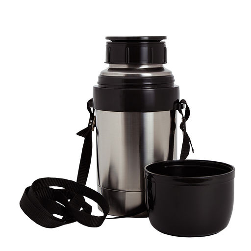 Термос "Дорожный" ДС-0,75л. с широким горлом на ремне арт.1с667 Аша