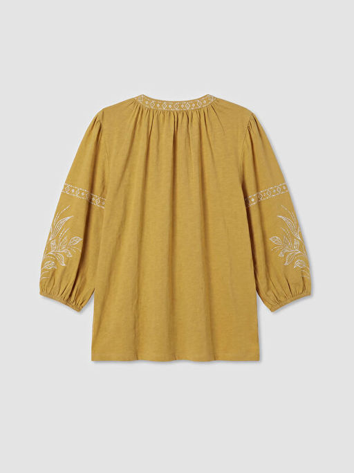 Ba?lama Yaka Nak??l? Bluz