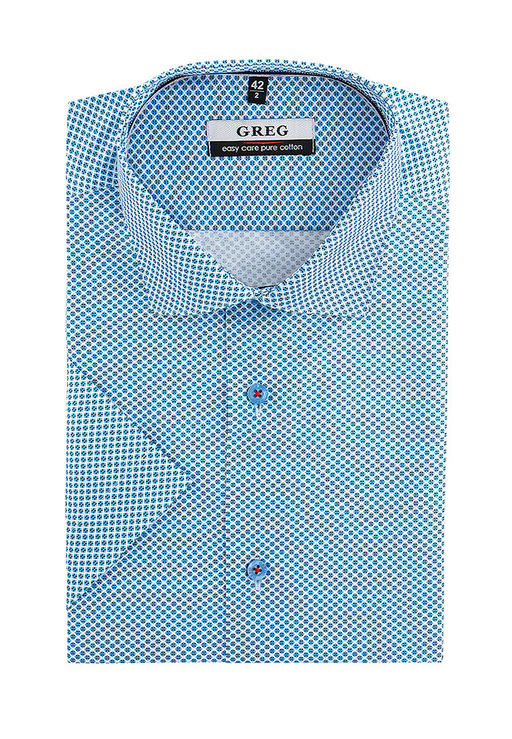Сорочка мужская короткий рукав GREG 213/101/96023/Z/1p  фото 2