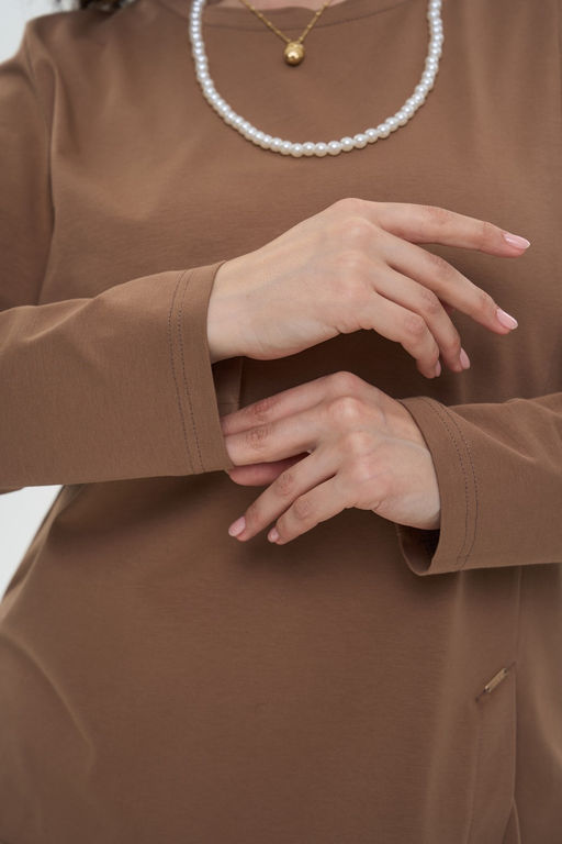 Лонгслив Брау коричневый - Intikoma фото 19