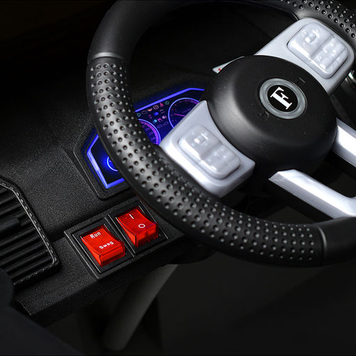 Электромобиль "Мощность скорости" на аккумуляторе, с р/у управлением, в коробке (серый)