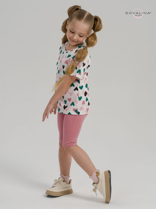 Костюм Актив зеленые сердечки-сухая роза - Sovalina фото 26