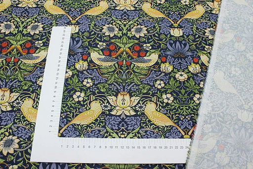 Перкаль Премиум (Digital) "Райские птички" (крупный рисунок) цв.синий, ш.1.45м, хл-100%