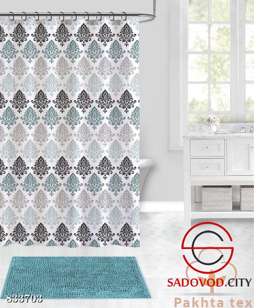 Шторы для ванной и коврик для ванной комнаты с 3D эффектом