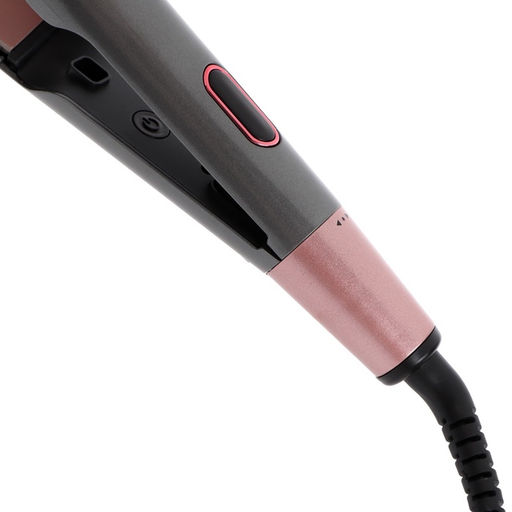 Плойка Luazon LW-21, 40 Вт, керамическое покрытие, d=35 мм, до 230°C, серо-розовая