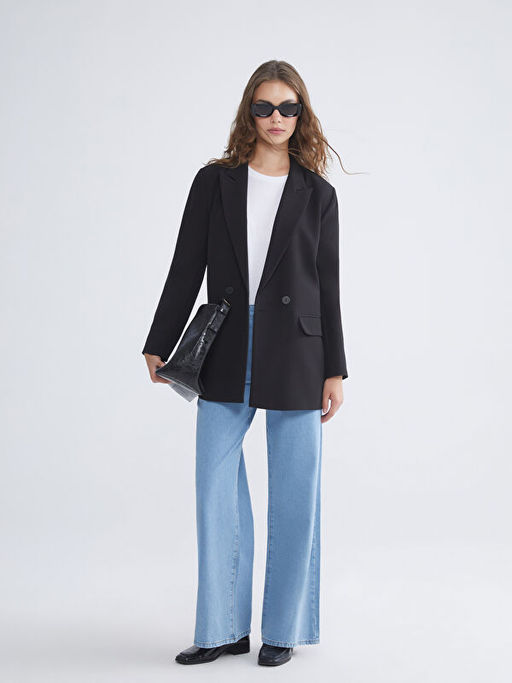 D??me Detayl? Kad?n Blazer Ceket