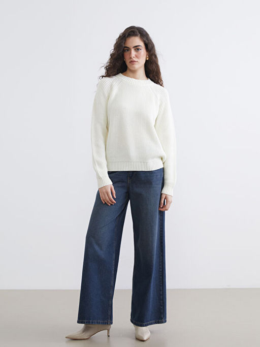 Bisiklet Yaka Kad?n Triko Kazak