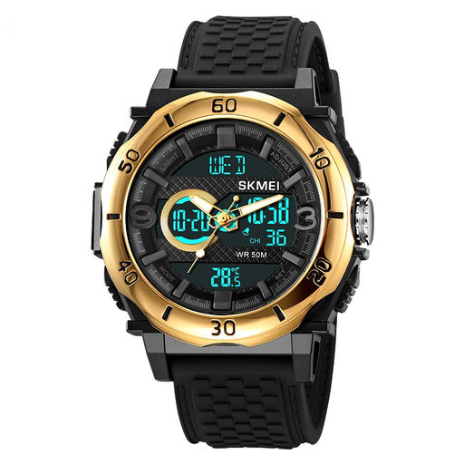 Часы наручные Skmei мужские электронные спортивные 2098gold-black