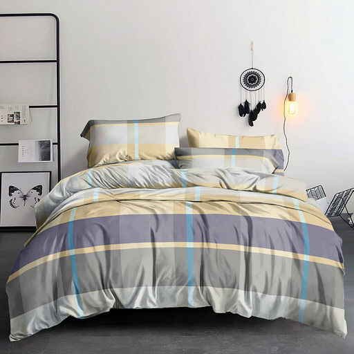 Наволочка 50х70см Клетка, пастель, с клапаном-запахом, полисатин Премиум SP 85г/м2, упаковка ПП 22х30см, Домашняя мода (Россия)  фото 2